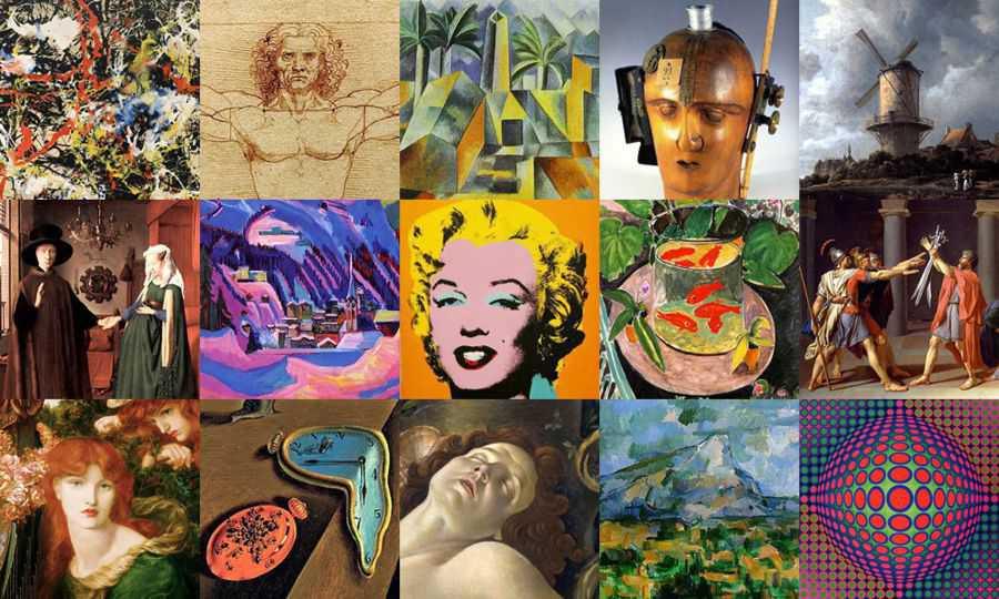 Los 36 Movimientos y Estilos Artísticos Más Famosos