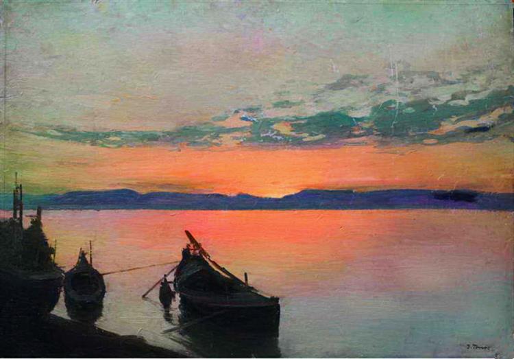 Solen har lagt på. Buovni na Berezi.