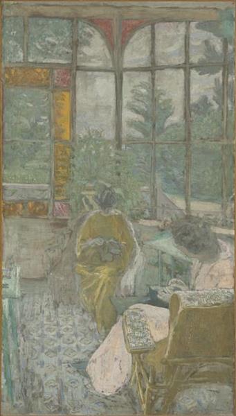O terraço do Coadigou à Locudy - Marcelle Aron e Marthe Mellot - 1912