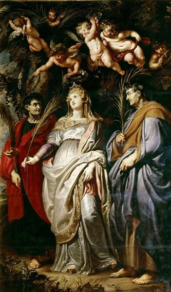 Santa Domitila with San Nereo and San Achilles - 1608