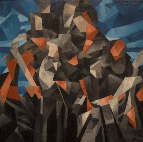 La processione - Siviglia - 1912