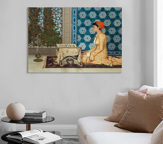 Ragazza che recita il Corano - 1880