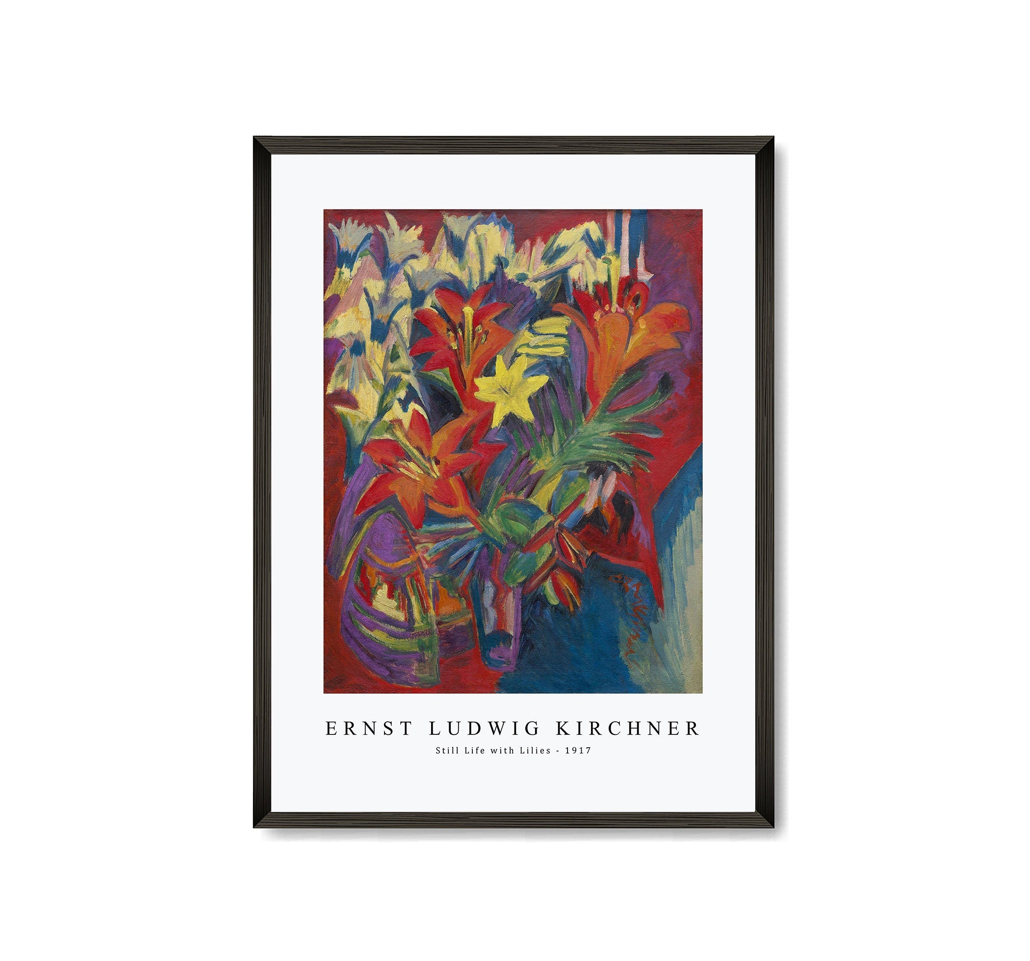 Nature bruit avec des lys