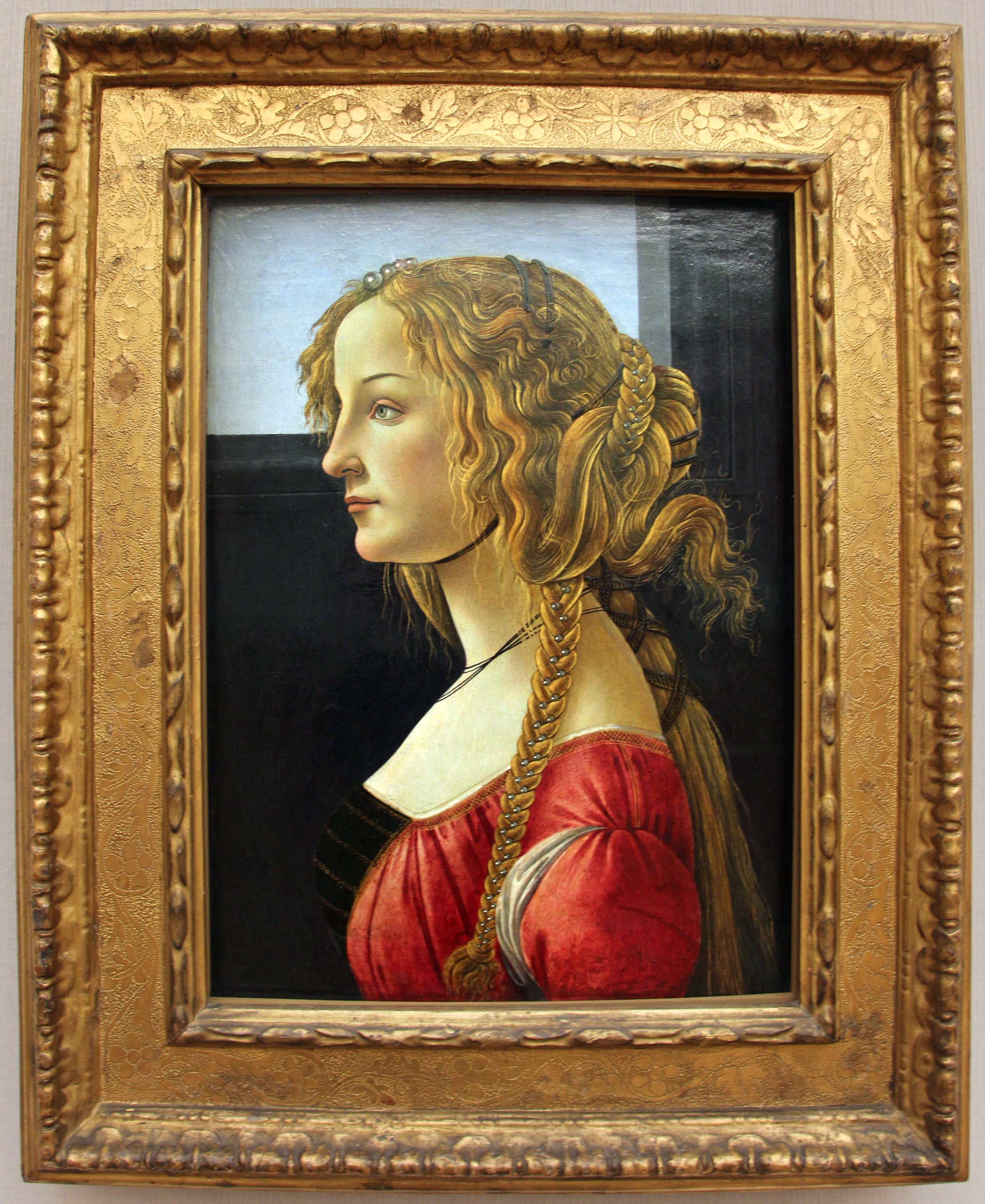 Simonetta Vespucci Porträt (Porträt einer jungen Frau) - 1480