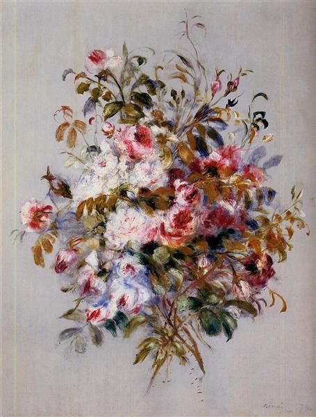 Un bouquet de roses - 1879