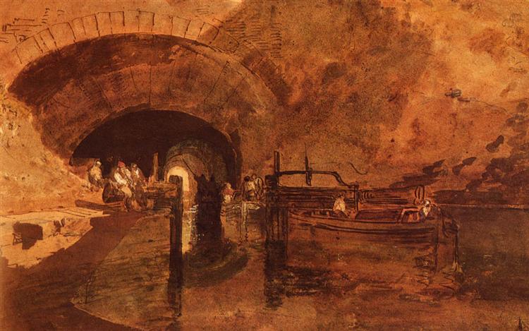Un tunnel de canal près de Leeds - 1801