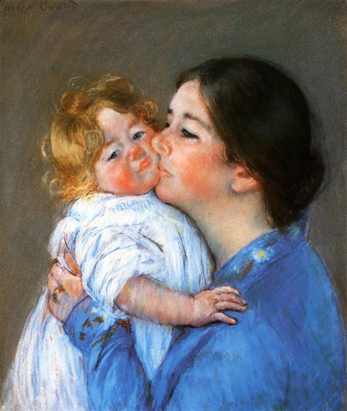 Un baiser pour bébé Anne - 1897