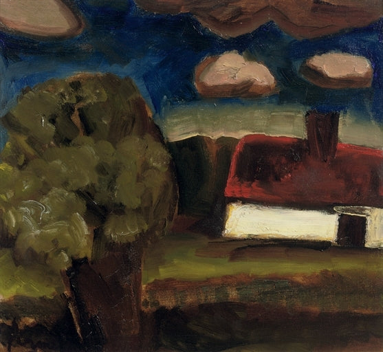 Eine Landschaft mit einer Farm - 1927