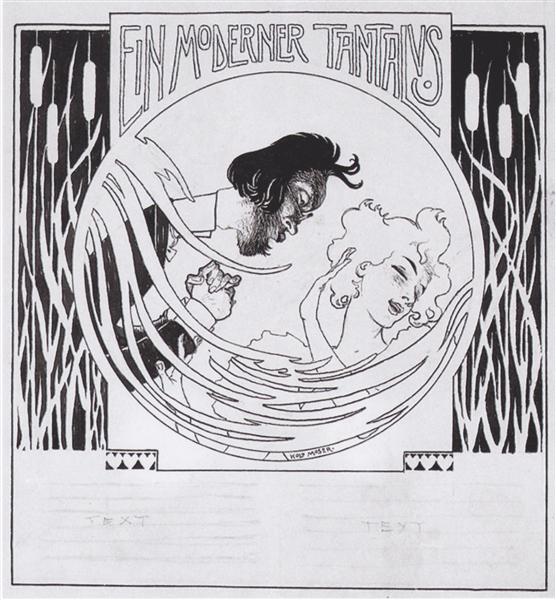 Un moderno tantatal. Illustrazione per "foglie Meggendorfer". - 1895