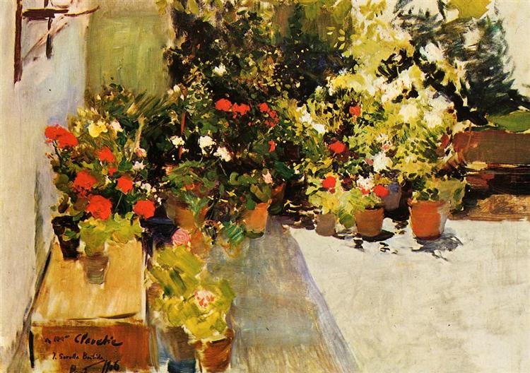 Çiçekli Bir Çatı - 1906