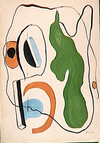 Abstrakt komposition - 1924