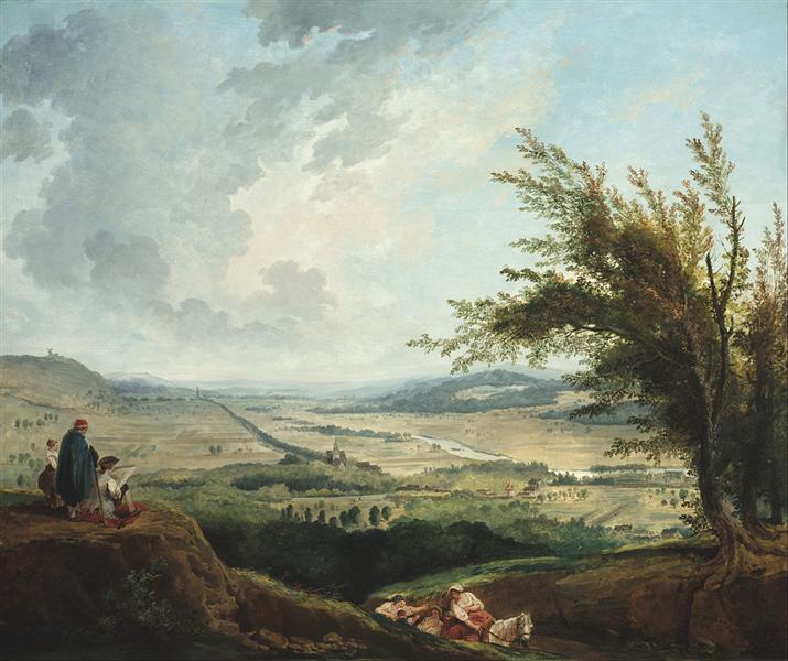 Un ampio paesaggio vicino a Parigi - 1781