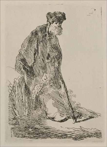 Ein alter Mann mit einem buschigen Bart - 1630