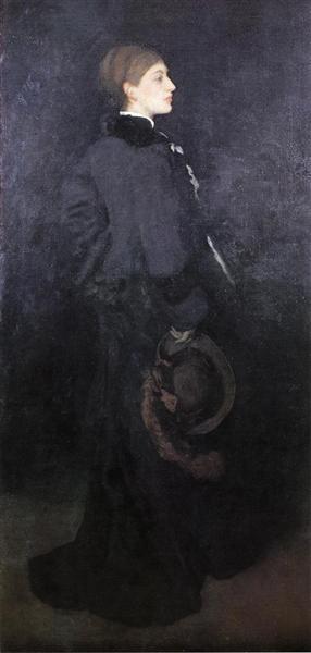 Anordnung in Braun und Schwarz. Miss Rosa Corders Porträt - 1876