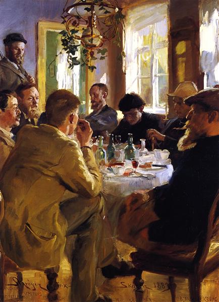 Déjeuner des artistes à Skagen - 1883