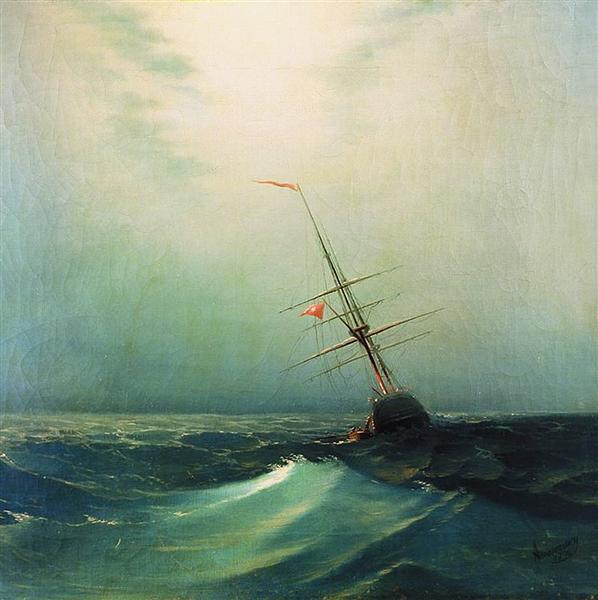 Nachts. Blaue Welle - 1876