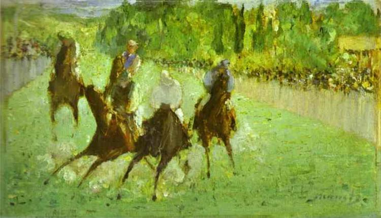 Dans les courses - 1875