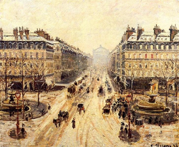 Avenue De L'Opera - Efekt śniegu - 1898