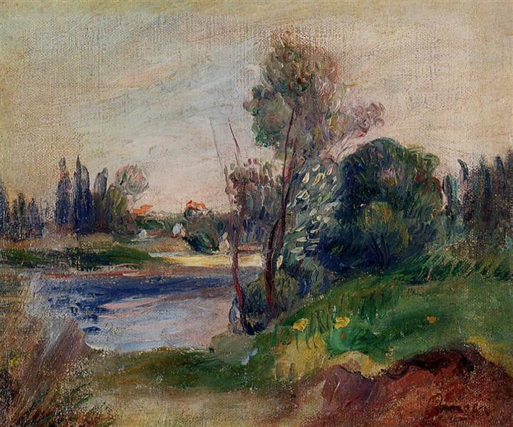 Břehy řeky - 1906