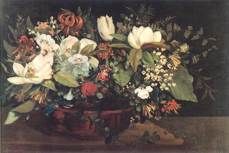 Panier de fleurs - 1863