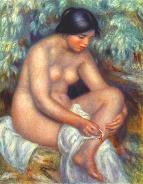 Bañista Cleaning A Wound - 1909