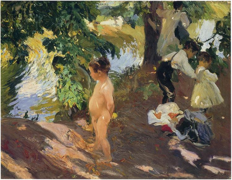 Çiftlikte Banyo - 1907