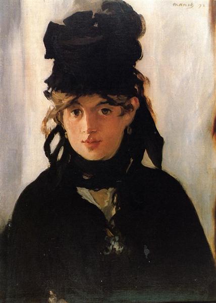 Bir Buket Menekşe ile Morisot - 1872