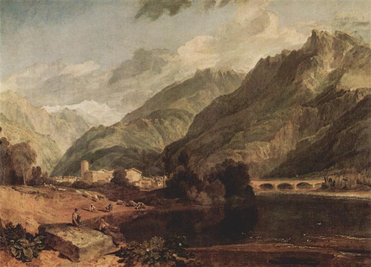 Bonneville - Savoia con Mont Blanc - 1803
