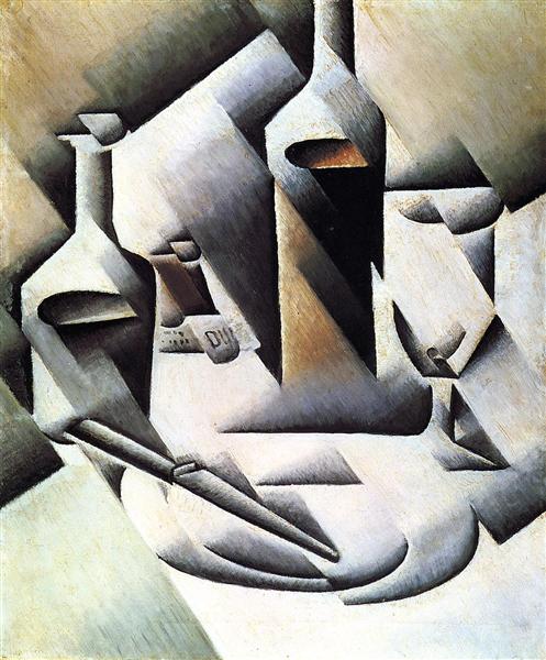 Bouteilles et Couteau - 1912
