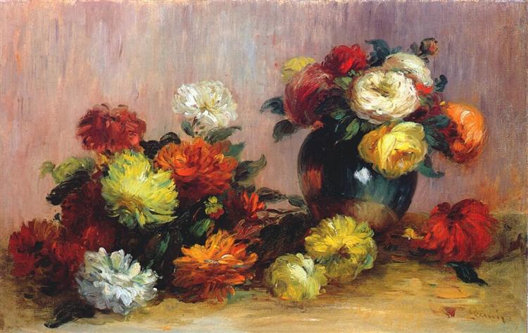 Bouquets de fleurs - 1880