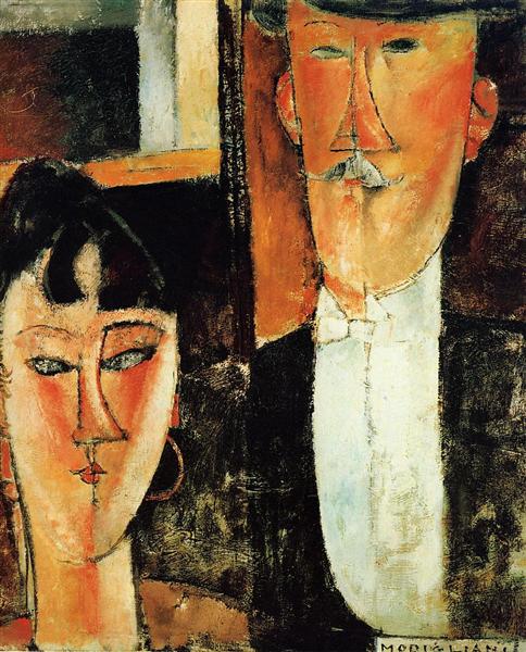 Bruden og kæresten (parret) - 1915