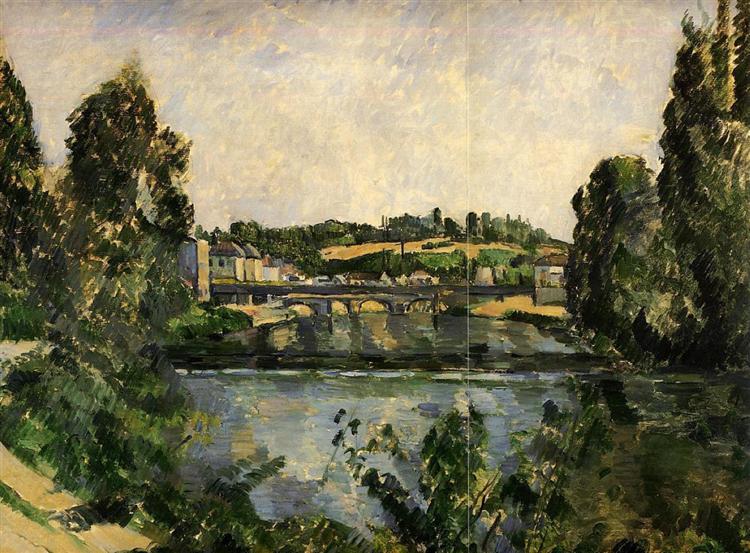 Most a vodopád v Pontoise - 1881