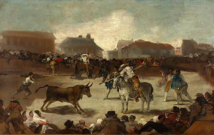 Bir kasaba boğa güreşi - 1814