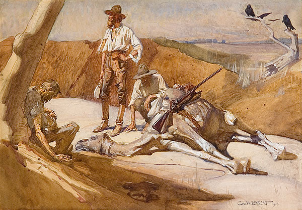 Burke et Wills sur le chemin du mont Hopeless - 1907