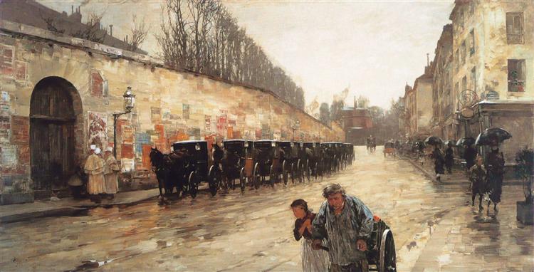 Station de taxis - Rue Bonaparte - 1887