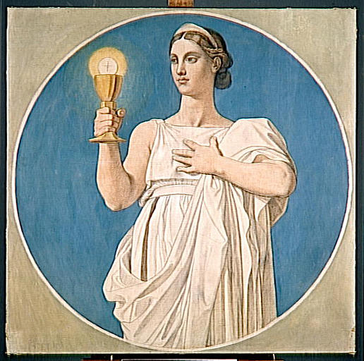 Cartoon for the windows of the chapel of San Fernando: Faith - 1842