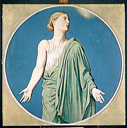 Cartoon for the windows of the chapel of San Fernando: Hope - 1842