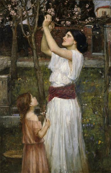 Almendro Çiçekleri Toplama - 1916