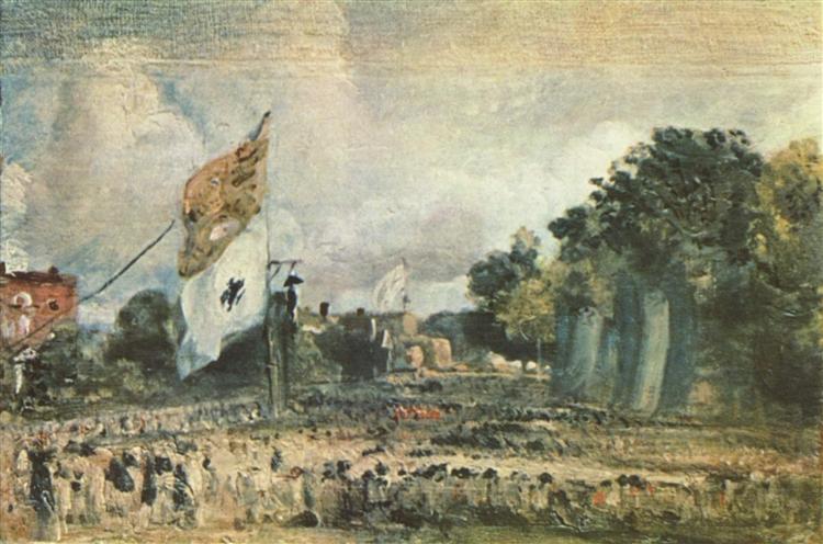 Celebração da Paz Geral de 1814 em East Bergholt - 1814