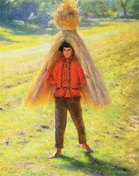 Dítě načítání Sheave - 1895