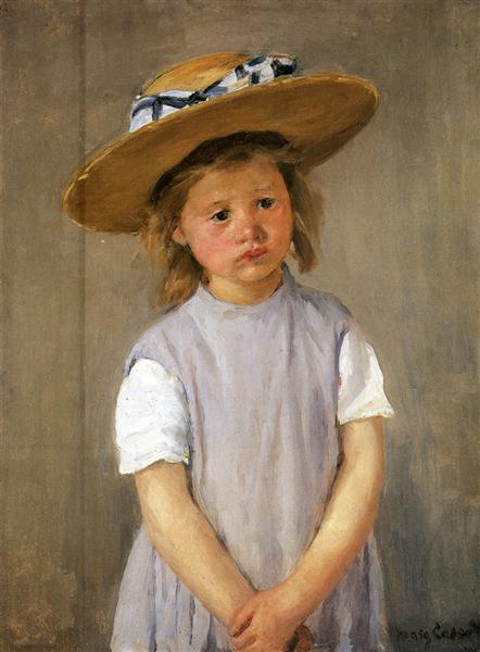 Barn med stråhat - 1886