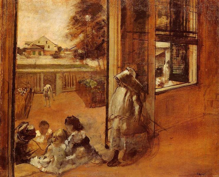 Enfants à une porte - 1872