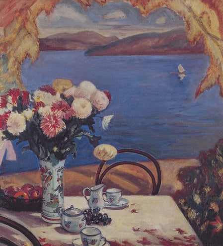 Crisantemos (Naturaleza Muerta Junto A Un Lago) - 1928