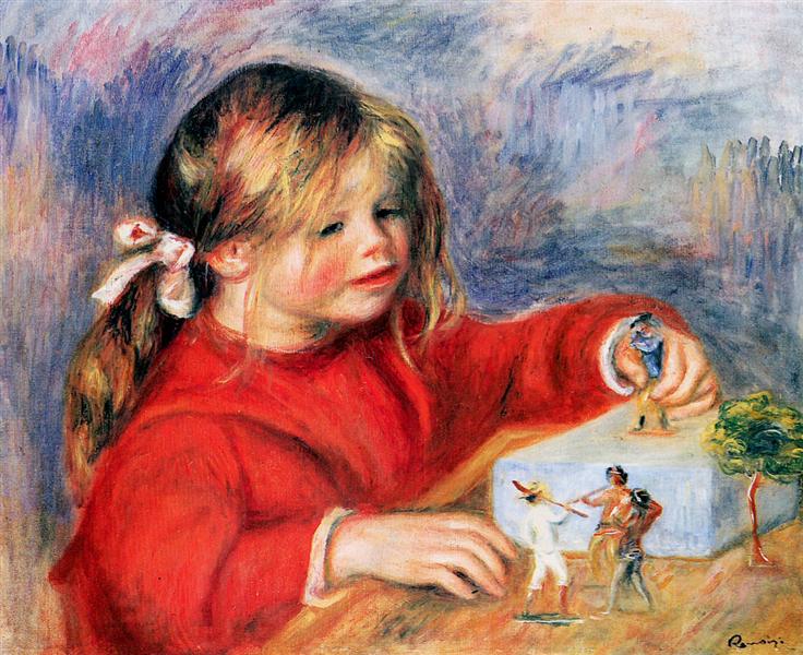 Claude Renoir pelaa aurinkoa - 1905