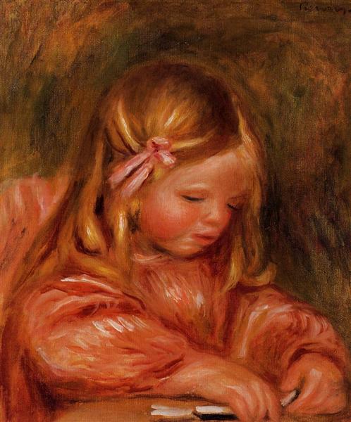 Claude Renoir che gioca a domino - 1905