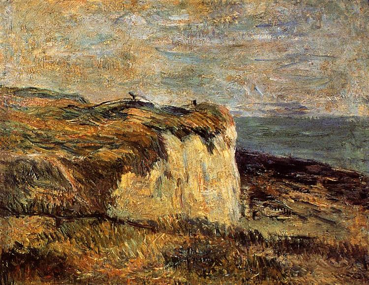 Cliff poblíž Dieppe - 1885