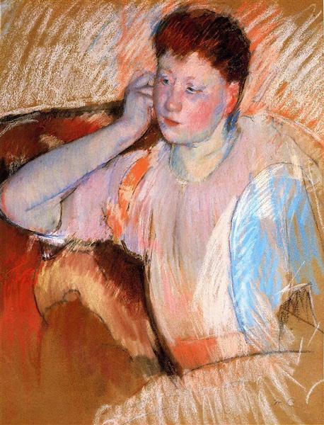 Clissa tourna à gauche avec sa main dans son oreille - 1895