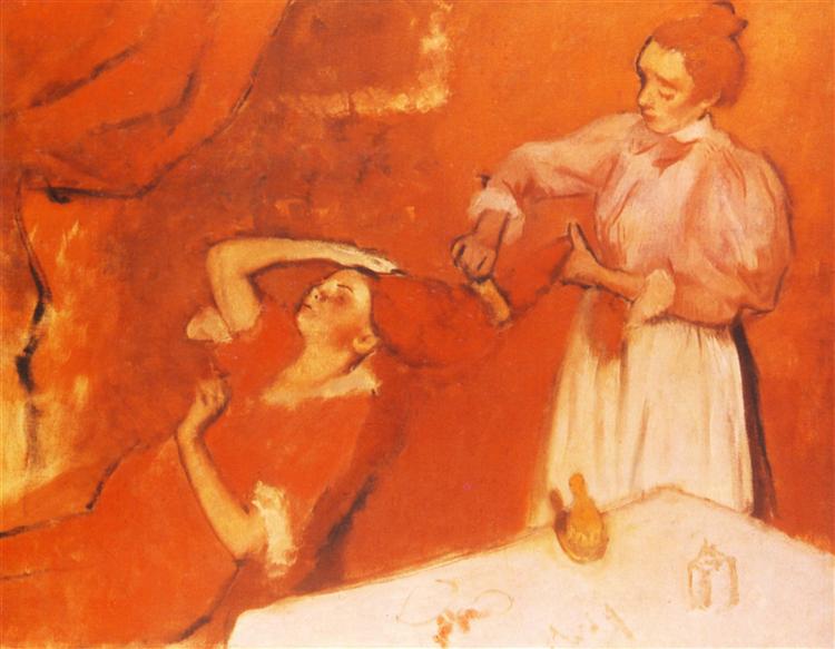 Peigner les cheveux - 1895