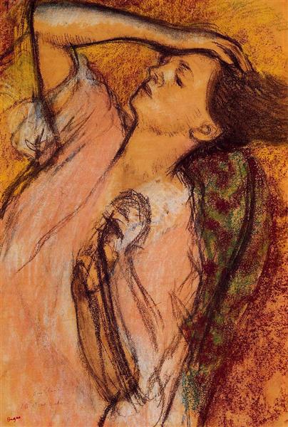 Peigner les cheveux - 1895