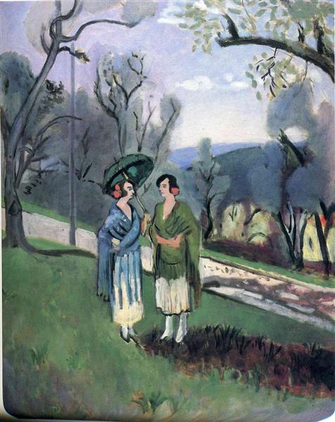Conversation sous les oliviers 1921